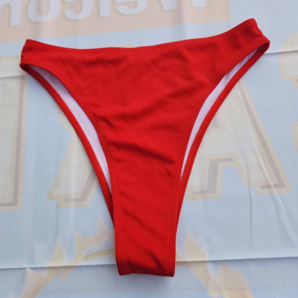 NEW M Women's Red Bikini Bottom Bathing Suit Beach Pool Swimming Swimsuit